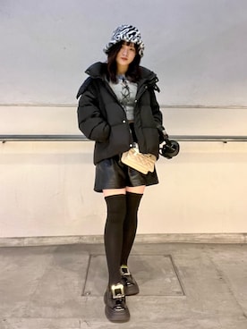 「アイテム（ジャケット/アウター）」を使った、R i o n aさん（レディース・158cm）の冬コーディネート