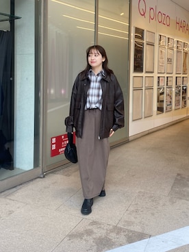 「COLONY 2139（コロニートゥーワンスリーナイン）のアイテム（ブルゾン）」を使った、Maminaさん（レディース・157cm）の冬コーディネート