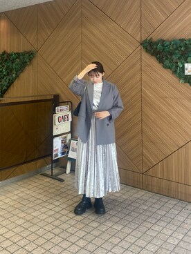 「COLONY 2139（コロニートゥーワンスリーナイン）のアイテム（ジャケット/アウター）」を使った、Maminaさん（骨格ストレート・レディース・157cm）の秋コーディネート