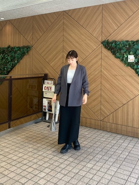 「COLONY 2139（コロニートゥーワンスリーナイン）のアイテム（ジャケット/アウター）」を使った、Maminaさん（骨格ストレート・レディース・157cm）の秋コーディネート
