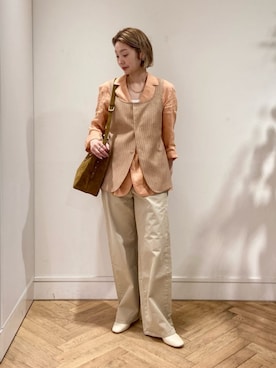 「MACPHEE（マカフィー）のアイテム」を使った、Ishii_TOMORROWLANDさん（レディース・165cm）の春コーディネート