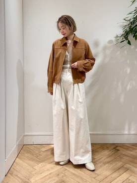 「MACPHEE（マカフィー）のアイテム（ジャケット/アウター）」を使った、Ishii_TOMORROWLANDさん（レディース・165cm）の冬コーディネート