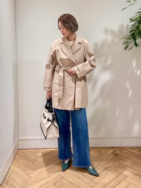 「MACPHEE（マカフィー）のアイテム」を使った、Ishii_TOMORROWLANDさん（レディース・165cm）の冬コーディネート