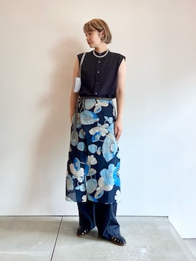 「BACCA（バッカ）のアイテム」を使った、Ishii_TOMORROWLANDさん（レディース・165cm）の夏コーディネート