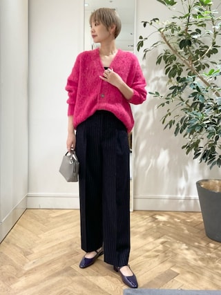 新品未使用【23AW】 MACPHEE フラッフィーアルパカVネックカーディガン MACPHEE - 新品未使用【23AW】 MACPHEE フラッフィーアルパカV