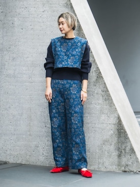 「MACPHEE（マカフィー）のアイテム」を使った、Ishii_TOMORROWLANDさん（レディース・165cm）の秋コーディネート