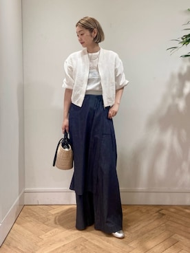 「PHILIPPE AUDIBERT（フィリップ オーディベール）のアイテム」を使った、Ishii_TOMORROWLANDさん（レディース・165cm）の春コーディネート