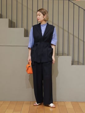 「MACPHEE（マカフィー）のアイテム」を使った、Ishii_TOMORROWLANDさん（レディース・165cm）の春コーディネート