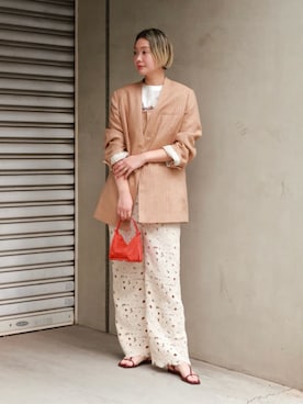 「MACPHEE（マカフィー）のアイテム」を使った、Ishii_TOMORROWLANDさん（レディース・165cm）の春コーディネート