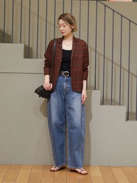 「MACPHEE（マカフィー）のアイテム」を使った、Ishii_TOMORROWLANDさん（レディース・165cm）の春コーディネート