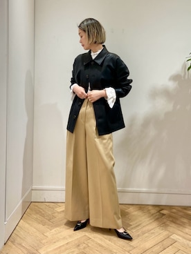 「MACPHEE（マカフィー）のアイテム」を使った、Ishii_TOMORROWLANDさん（レディース・165cm）の冬コーディネート