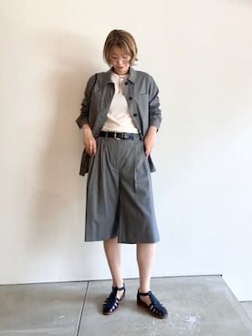 「BACCA（バッカ）のアイテム」を使った、Ishii_TOMORROWLANDさん（レディース・165cm）の夏コーディネート