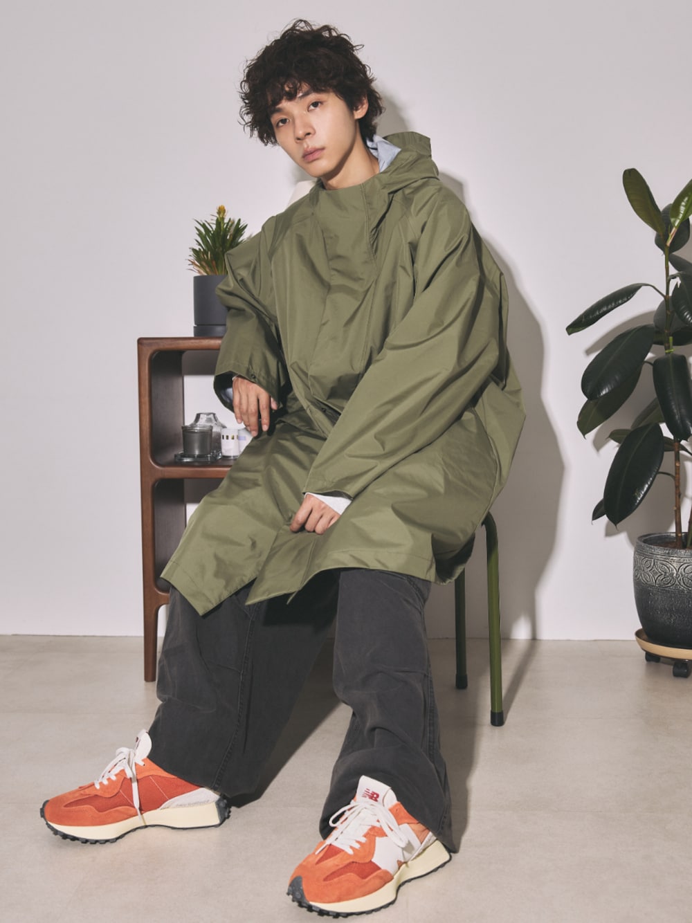 ニューバランス ナイロン モッズコート フード付き やや大きめ NEW BALANCE（ニューバランス）の「MET24 Hooded Long Jacket（モッズ