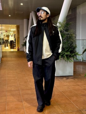 「アイテム（ジャージ）」を使った、New Balanceさん（メンズ・174cm）の秋コーディネート