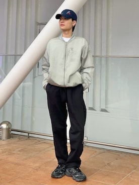 「NEW BALANCE（ニューバランス）のアイテム（帽子）」を使った、New Balanceさん（メンズ・164cm）の春コーディネート