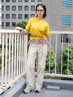 new balance イエロー長袖シャツと迷彩スカートセット new balance イエロー長袖シャツと迷彩スカートセット NEW BALANCEの