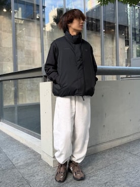 「アイテム（ダウンベスト）」を使った、New Balanceさん（メンズ・163cm）の秋コーディネート