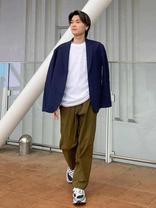 NB GREY テーパードパンツ（スラックス）｜New Balance