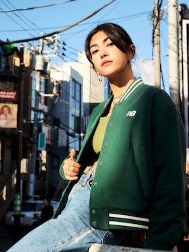 「NEW BALANCE（ニューバランス）のアイテム（その他アウター）」を使った、New Balanceさん（レディース・167cm）の春コーディネート