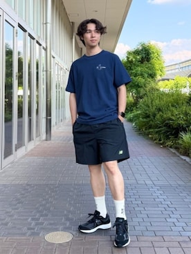 「NEW BALANCE（ニューバランス）のサポーティブリバウンドインソール（インソール/シューズクッション、グレー系）」を使った、New Balanceさん（レディース・150cm）の夏コーディネート
