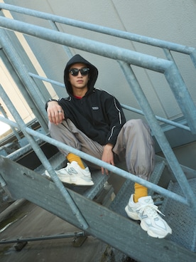 「NEW BALANCE（ニューバランス）のアイテム（その他アウター）」を使った、New Balanceさん（メンズ・172cm）の冬コーディネート