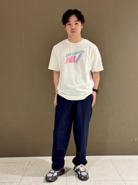 「NEW BALANCE（ニューバランス）のハイリバウンディングインソール（インソール/シューズクッション、グレー系）」を使った、New Balanceさん（レディース・153cm）の春コーディネート