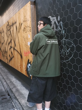 「NEW BALANCE（ニューバランス）のアイテム（その他アウター）」を使った、New Balanceさん（メンズ・172cm）の冬コーディネート