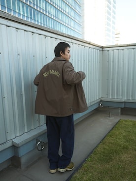 「NEW BALANCE（ニューバランス）のアイテム（その他アウター）」を使った、New Balanceさん（メンズ・172cm）の冬コーディネート