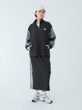 「アイテム（ジャージ）」を使った、New Balanceさん（レディース・165cm）の秋コーディネート