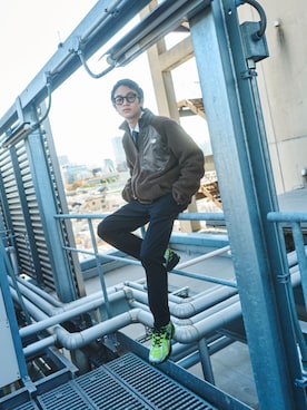 「NEW BALANCE（ニューバランス）のアイテム（その他アウター）」を使った、New Balanceさん（メンズ・172cm）の冬コーディネート