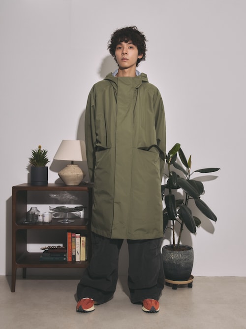 NEW BALANCE コートMサイズ　AMJ25007 New Balance モッズコート コート MET24 Hooded Long Jacket