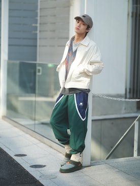 「NEW BALANCE（ニューバランス）のアイテム（その他アウター）」を使った、New Balanceさん（メンズ・172cm）の冬コーディネート