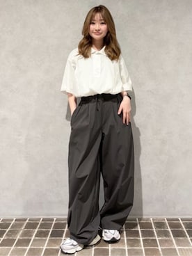 「NEW BALANCE（ニューバランス）のハイリバウンディングインソール（インソール/シューズクッション、グレー系）」を使った、New Balanceさん（レディース・153cm）の春コーディネート