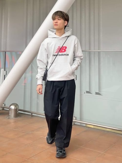 セール】NB GREY ワイド パンツ（スラックス）｜New Balance