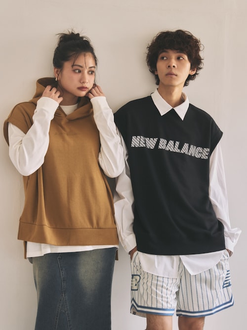 New Balance ニューバランス ベスト リバーシブル 5 L セール】MET24 Reflection NB Logo Vest（ベスト）｜New Balance