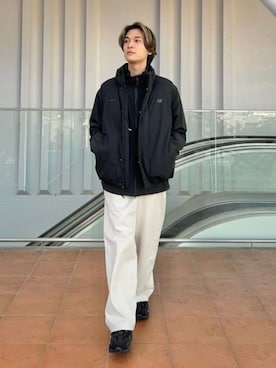 「アイテム（ナイロンジャケット）」を使った、New Balanceさん（メンズ・164cm）の秋コーディネート
