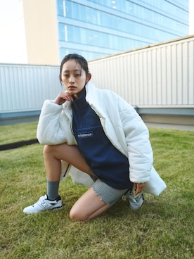 「NEW BALANCE（ニューバランス）のアイテム（その他アウター）」を使った、New Balanceさん（レディース・166cm）の冬コーディネート