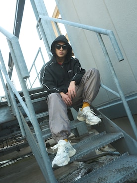「NEW BALANCE（ニューバランス）のアイテム（その他アウター）」を使った、New Balanceさん（メンズ・172cm）の冬コーディネート
