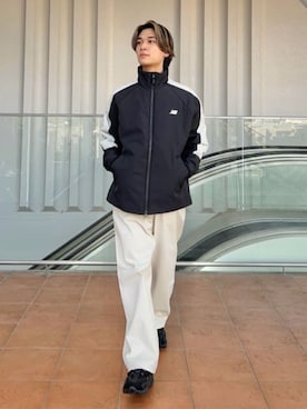 「アイテム（ジャージ）」を使った、New Balanceさん（メンズ・164cm）の秋コーディネート