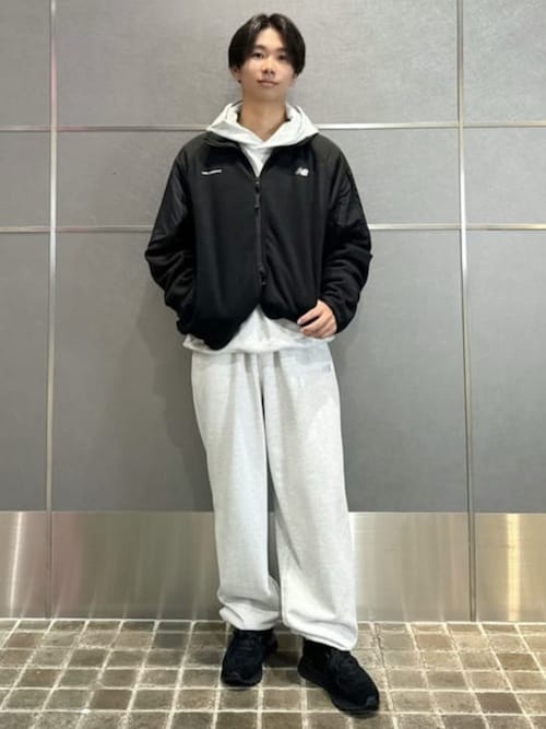 New Balance ブルゾン アウター NB GREY フルジップフリース