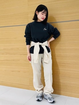 「アイテム（ナイロンジャケット）」を使った、New Balanceさん（レディース・160cm）の秋コーディネート