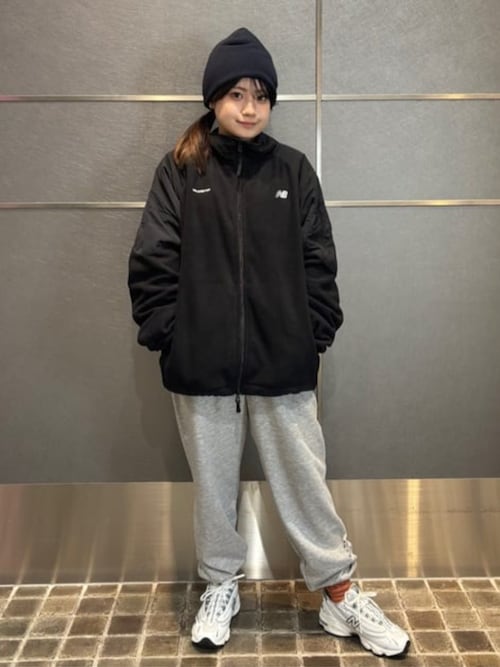 NB GREY フルジップフリースジャケット（ブルゾン）｜New Balance