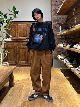 「アイテム（スウェット）」を使った、もずさん（レディース・165cm・20代）の秋コーディネート