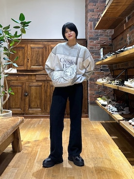 「アイテム（スウェット）」を使った、もずさん（レディース・165cm・20代）の秋コーディネート