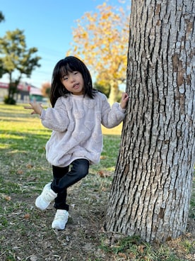 「アイテム（ワンピース）」を使った、IRO⭐️SHIさん（キッズ・120cm）の冬コーディネート