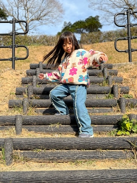 「PUMA(プーマ)のアイテム」を使った、IRO⭐️SHIさん(キッズ・120cm)の冬コーディネート