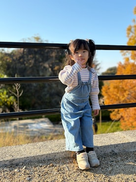 「アイテム（トップス）」を使った、IRO⭐️SHIさん（キッズ・100cm）の秋コーディネート