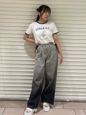 「CALNAMUR（カルナムール）のアイテム」を使った、sayakaさん（骨格ストレート・レディース・154cm）の夏コーディネート
