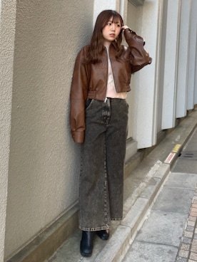 sayakaさん（レディース・154cm）の冬コーディネート