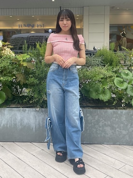 「CALNAMUR（カルナムール）のアイテム」を使った、sayakaさん（骨格ストレート・レディース・154cm）の夏コーディネート